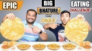 'EPIC CHOLE BHATURE EATING CHALLENGE | Chole Bhature Eating Competition | Food Challenge'