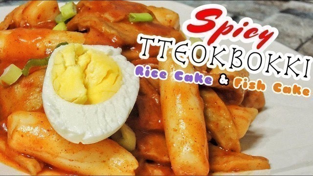 'Spicy TTEOKBOKKI Korean Street Food Rice Cake & Fish Cake'