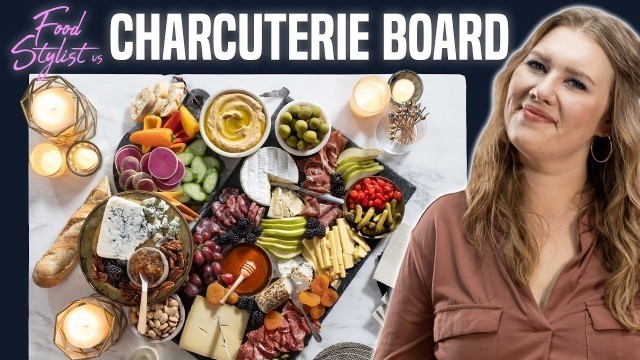 'Food Stylist Shows How to Make A Beautiful Charcuterie Board | Meat and Cheese Board for New Year’s'