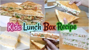 '5 Easy And Quick Sandwich Recipe For Kids Lunch Box | Kids Lunch Box Recipes'