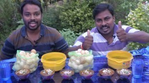 '100 PANI PURI (Poori) Eating Challenge..Srikanth\'s Telugu Village Funny Food Competition..'