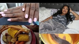 'Weekly Vlog | Nails, IG Pictures, Seafood boil, Fishing & More | Jelisa Sharde'