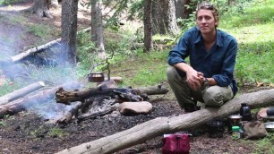 'BACKPACKING LIFE HACK CAMPFIRE PANCAKES WITH GOD\'S WOODSMAN'