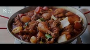 '[Cooking ASMR] 간장 닭볶음탕 Korean Spicy Braised Chicken :: No Talking, No Music, Food ASMR (키미 Kimi)'