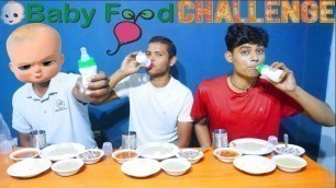 'BABY FOOD CHALLENGE | TRY TO EAT BABY FOOD COMPETITION'