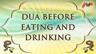 'Dua Before Eating And Drinking - Dua With English Translation - Masnoon Dua With English Translation'