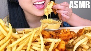 'ASMR MOST POPULAR FAST FOOD FRIES + CHEESE SAUCE (No Talking) | ASMR Phan'