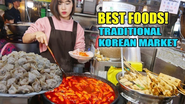 'SPICY Tteokbokki! BEST Korean STREET FOOD at TRADITIONAL Markets in Seoul'