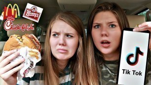 'Trying VIRAL TikTok Fast Food Hacks | Taylor & Vanessa'