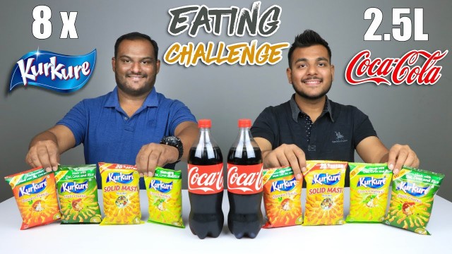 '8 PACKS KURKURE & 2.5L COKE CHALLENGE | Food Eating Competition | Food Challenge'