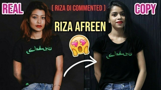 'I Recreated Instagram Pictures of \"RIZA AFREEN\" + *Giveaway winners*'