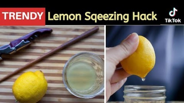 'How to Squeeze a Lime || Lemon Squeeze Hack Tiktok Viral || Kitchen Hacks || #shorts #shortvideo'