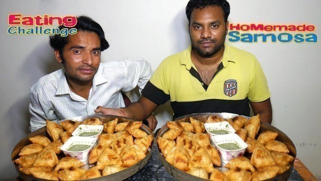 '28x HomeMade Samosa Eating Challenge | Samose Eating Competition | Food Challenge India'