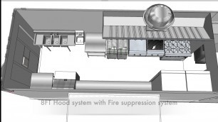 'Food Truck 3D Floor Plan'