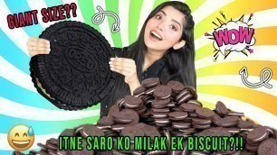 'Making GIANT OREO at Home!! | Testing 5 min crafts giant food | Ramya Vasudev'