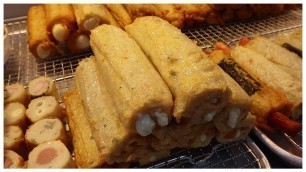 '40년 경력 수제핫바 달인 Fish Cake Bar | South Korean Street Food'