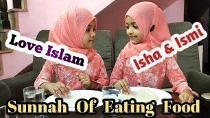 'Dua after EATING | LOVE ISLAM | ISHA & ISMI |'