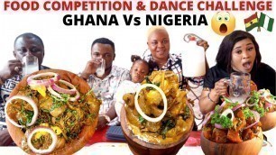 'FOOD COMPETITION & DANCE CHALLENGE || GHANA Vs NIGERIA || MUKBANG || PALM-WINE & NKWOBI SPECIAL