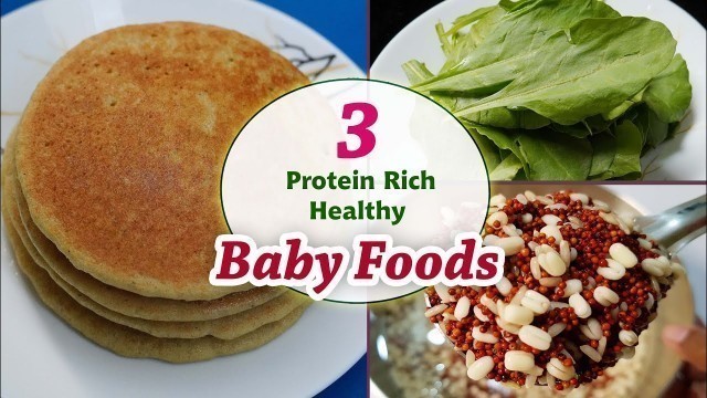 'Baby Food || 3 Protein Rich & Weight gain Baby foods for 12 months Children'