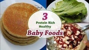 'Baby Food || 3 Protein Rich & Weight gain Baby foods for 12 months Children'