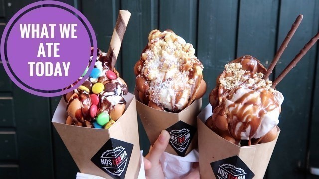 'EPIC FOOD MARKET & BEST BUBBLE WAFFLES IN LONDON?! | Food Diaries: What We Ate Today - Yum It'