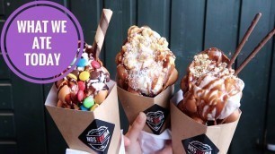 'EPIC FOOD MARKET & BEST BUBBLE WAFFLES IN LONDON?! | Food Diaries: What We Ate Today - Yum It'