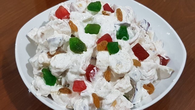 'Cream Fruit Chaat l Creamy Fruit Chaat Recipe l Pakistan Food Channel'