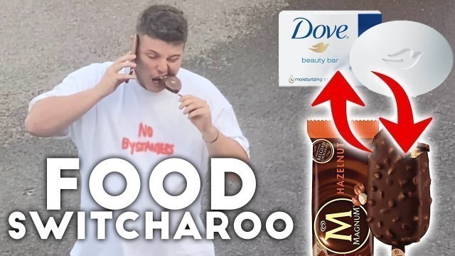 'SWITCHED MY BROS FOOD ALL DAY - SOAP ICE CREAM PRANK'