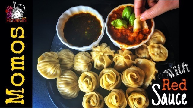 'Momos Recipe/Dumpling Recipe (with Sauce) | Recipe B Roll | Tasty Flavours'