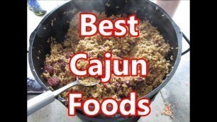 'Cajun favorite foods from my Channel'