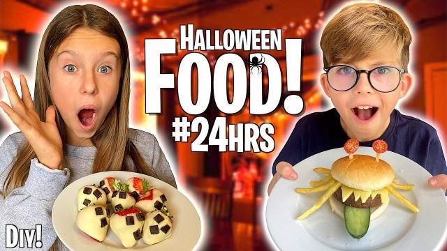 'We only ate HALLOWEEN FOOD for 24HOURS!!'