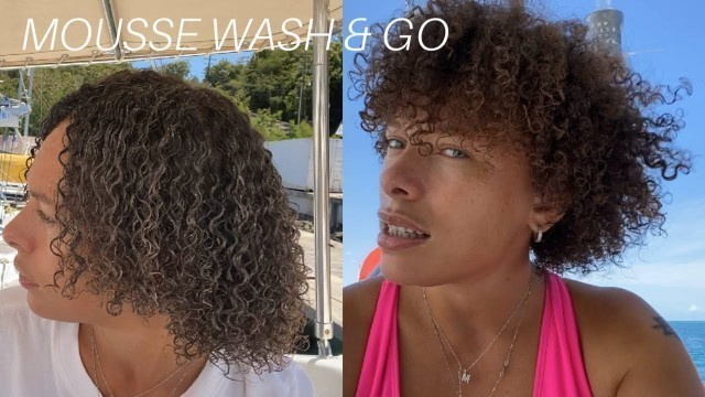 Wash & Go Using Mousse as My Only Styler! Fine 3C Hair