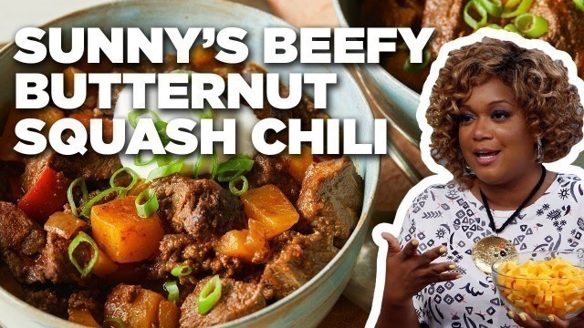 'Sunny Anderson\'s Beefy Butternut Squash Chili | The Kitchen | Food Network'