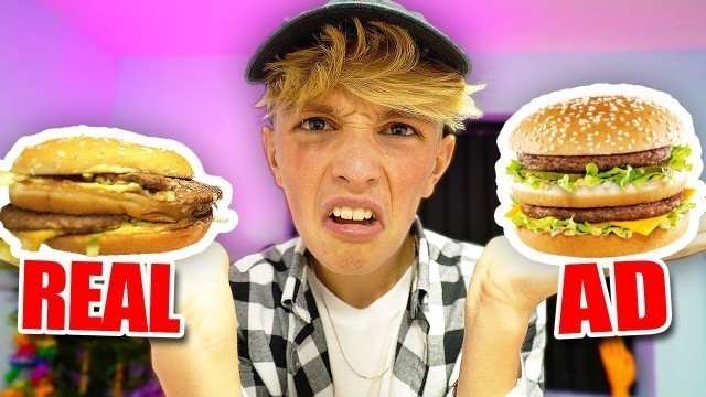 'FAST FOOD ADS VS. REALITY EXPERIMENT!! (shocking)'