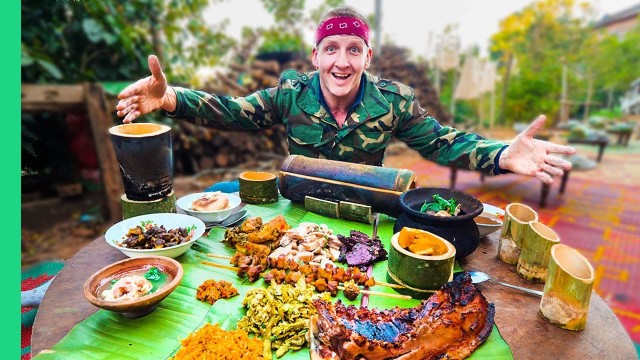 'Pot-Bellied Pig Cooked TEN Ways!!! Myanmar\'s Unknown Mountain Food!!'