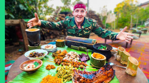 'Pot-Bellied Pig Cooked TEN Ways!!! Myanmar\'s Unknown Mountain Food!!'