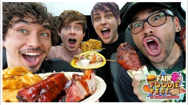 'First Drive-Thru Food Festival w/ Sam and Colby! (10,000+ CALORIES)'