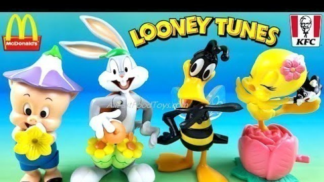 '2021 LOONEY TUNES SET 4 KFC TOYS VS McDONALD\'S LUCA HAPPY MEAL TOYS NEXT SPACE JAM 2 TOYS JUNE JULY'