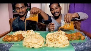 'Parota With Mutton Saalna and Chilli Chicken Eating Competition | Food Thrones Eating competition'