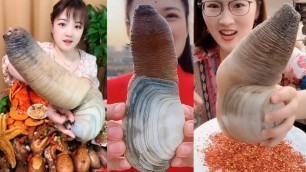 'Chinese Girl Eat Geoducks Delicious Seafood #013 | Seafood Mukbang Eating Show'