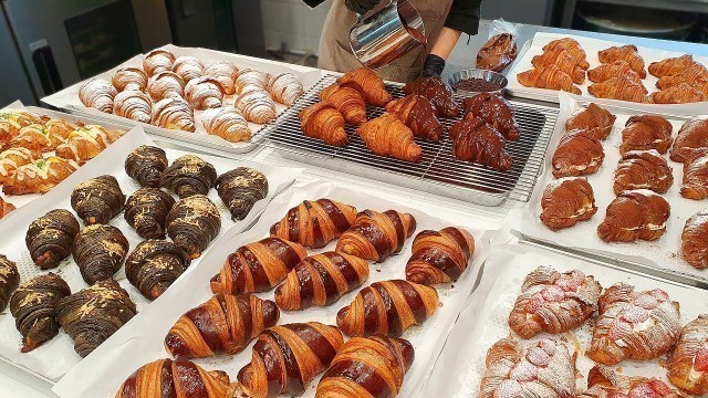 'Amazing! The Process of Making Various Croissants - Korean Food [ASMR]'