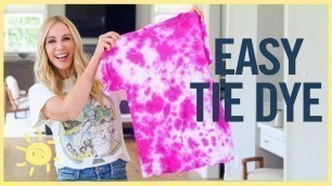 'DIY | EASIEST TIE DYES!  (No Kit Needed!)'