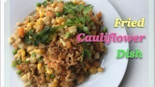 '[ENG-text ] Fried cauliflower Vegan dish/Delicious lunch recipes/Bông cải trắng xào với rau cải.'