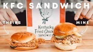 'KFC Crispy Chicken Sandwich'