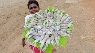 'வங்க கடலில் பிடித்த கணவா மீன் பிரியாணி|Squidfish Briyani|Small Boy suppu|Village Food Safari'