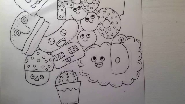 'kawaii speed drawing - food'