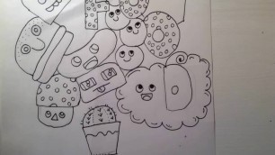 'kawaii speed drawing - food'