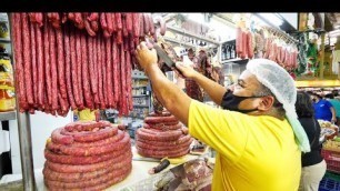 'Authentic BRAZILIAN FOOD at Central Market!! Jerk Beef Fried Rice & Beef Chop | Porto Alegre, Brazil'