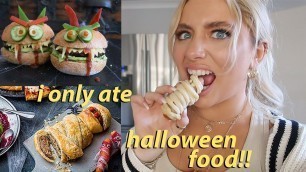 'I only ate halloween food for 24hours!!'