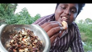 'ஆற்றில் பிடித்த நண்டு வறுவல்|part2|Small Boy Suppu|Village Food Safari'